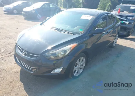 2013 Hyundai Elantra Limited from USA, damaged, VIN KMHDH4AE3DU556826